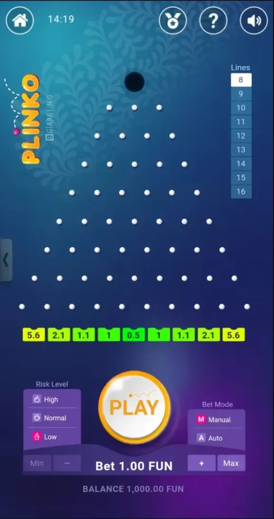 plinko online game